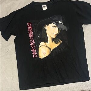 Black Terri Clark Graphic Women's Top